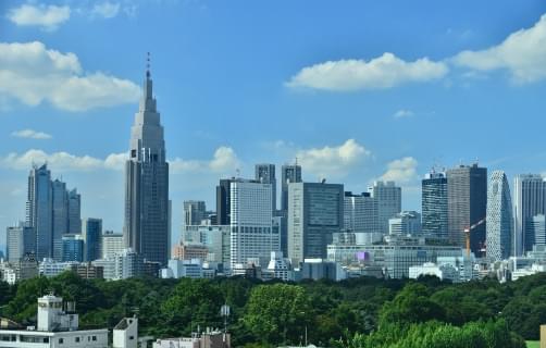 新宿、都庁周辺の風景